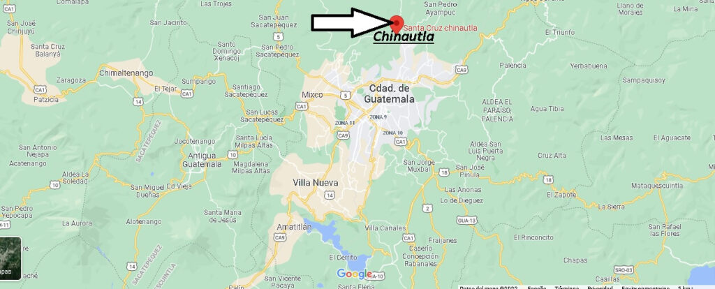 ¿Dónde está Chinautla en Guatemala