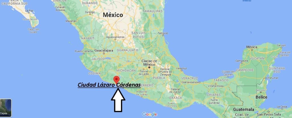 ¿Dónde está Ciudad Lázaro Cárdenas en Mexico