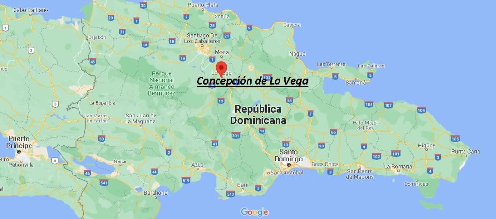 ¿Dónde está Concepción de La Vega en Dominicana