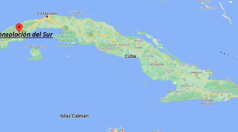 ¿Dónde está Consolación del Sur, Cuba
