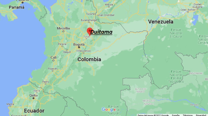 ¿Dónde está Duitama en Colombia