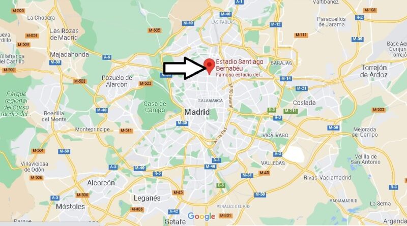 ¿Dónde está Estadio Santiago Bernabéu