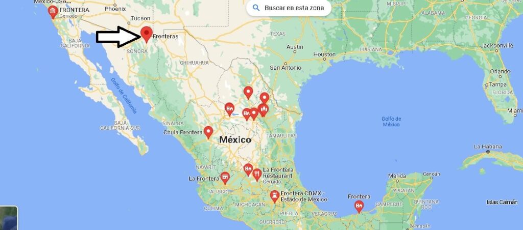 ¿Dónde está Frontera en Mexico
