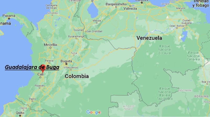 ¿Dónde está Guadalajara de Buga en Colombia