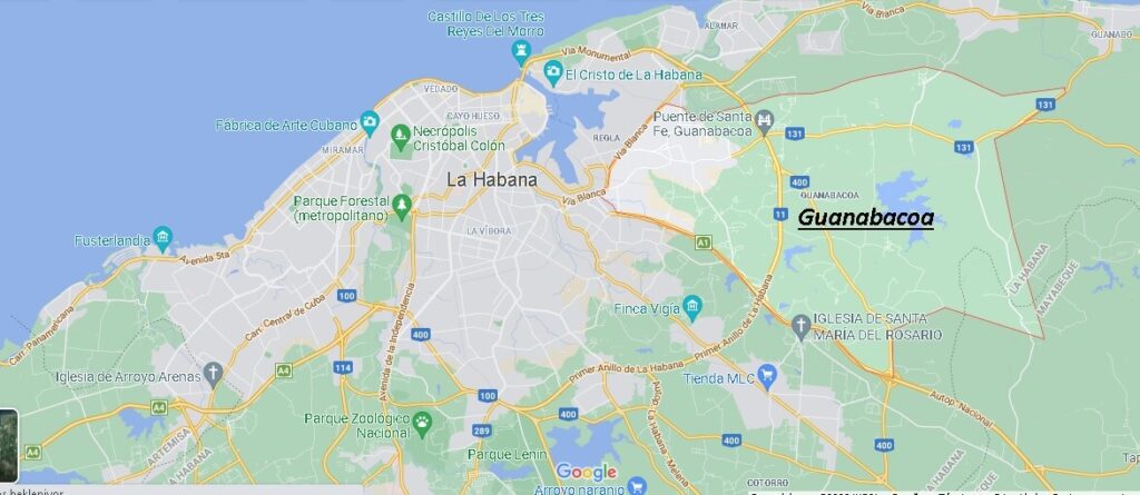 ¿Dónde está Guanabacoa en Cuba