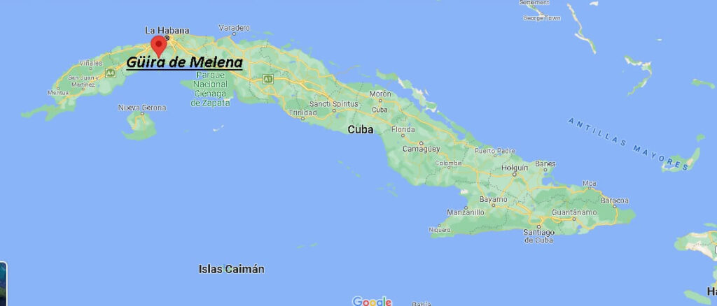 ¿Dónde está Güira de Melena, Cuba