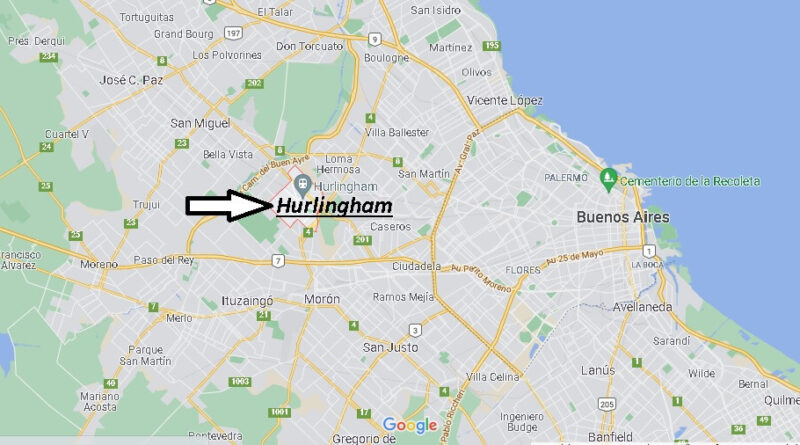 ¿Dónde está Hurlingham, Argentina