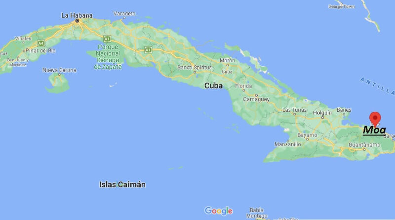 ¿Dónde está Moa en Cuba