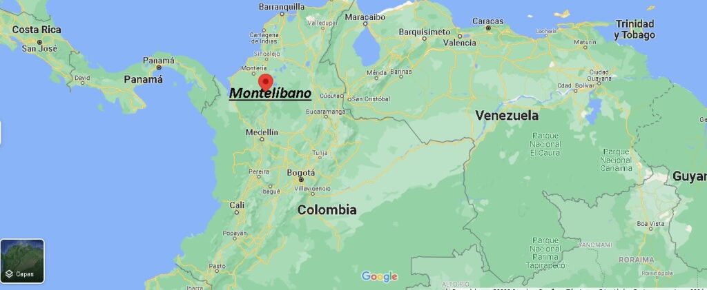 ¿Dónde está Montelíbano, Colombia