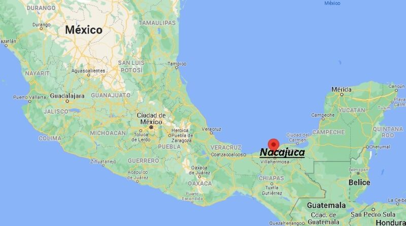 ¿Dónde está Nacajuca en Mexico