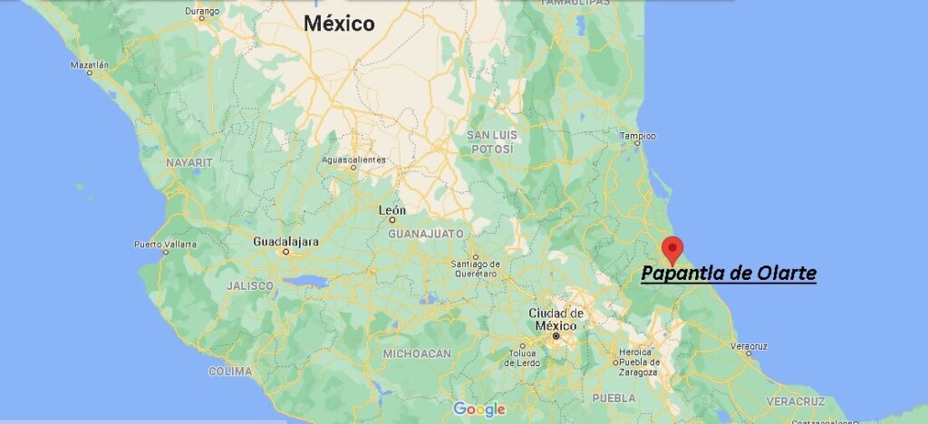 ¿Dónde está Papantla de Olarte Mexico