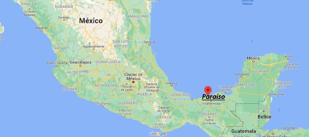 ¿Dónde está Paraíso en Mexico