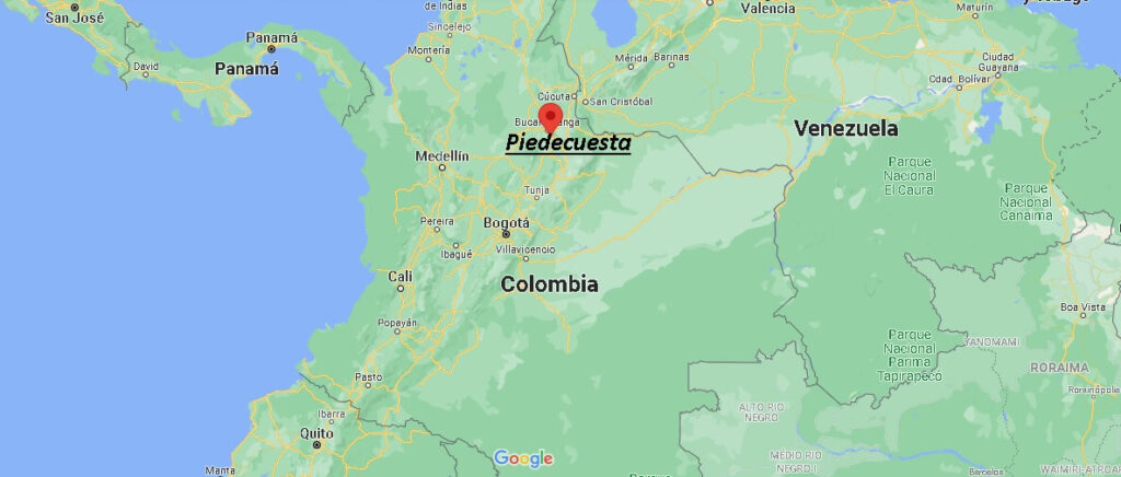¿Dónde está Piedecuesta, Colombia