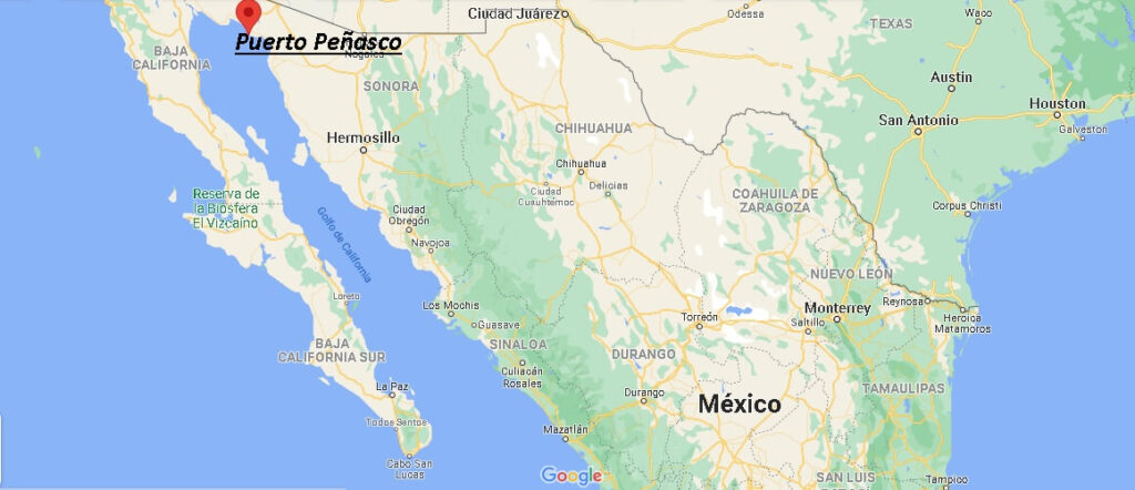 ¿Dónde está Puerto Peñasco en Mexico