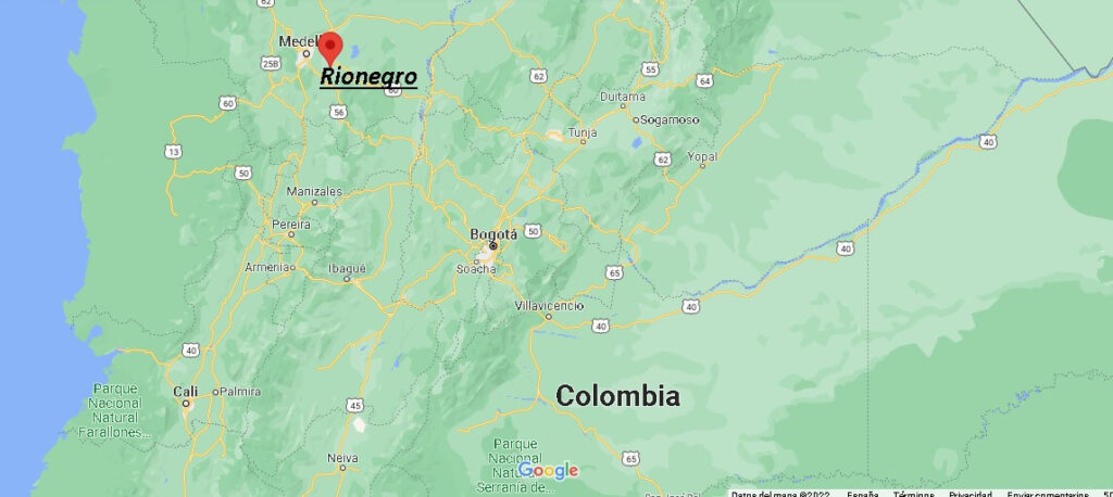 ¿Dónde está Rionegro Colombia