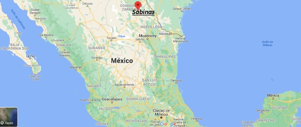 ¿Dónde está Sabinas en Mexico