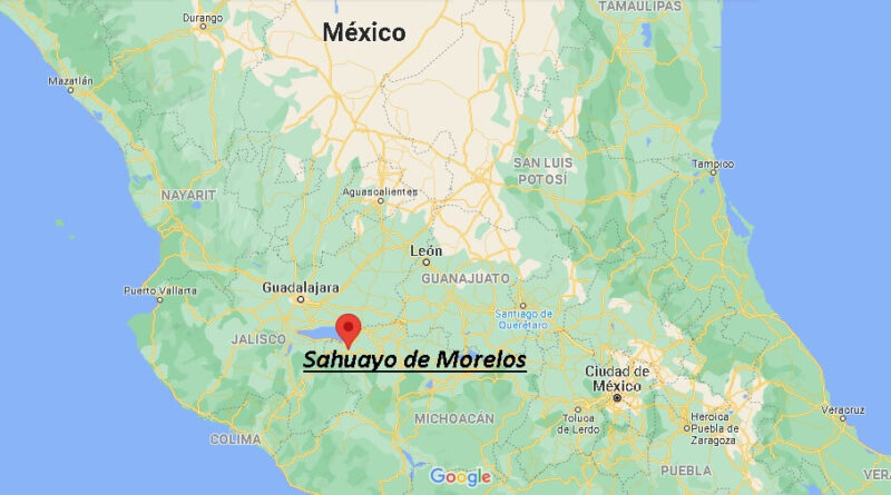 ¿Dónde está Sahuayo de Morelos en Mexico
