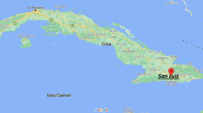¿Dónde está San Luis, Cuba
