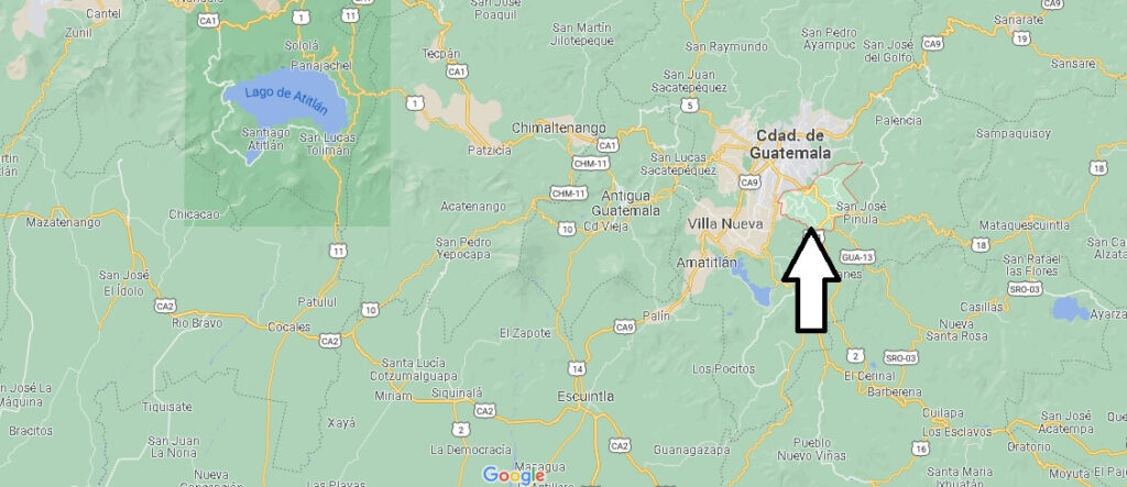 ¿Dónde está Santa Catarina Pinula, Guatemala