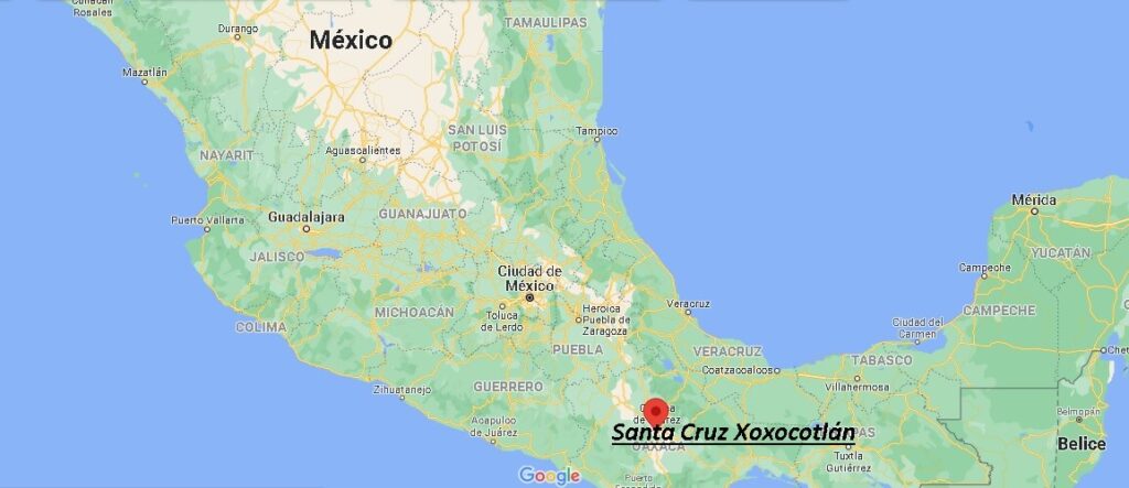 ¿Dónde está Santa Cruz Xoxocotlán en Mexico