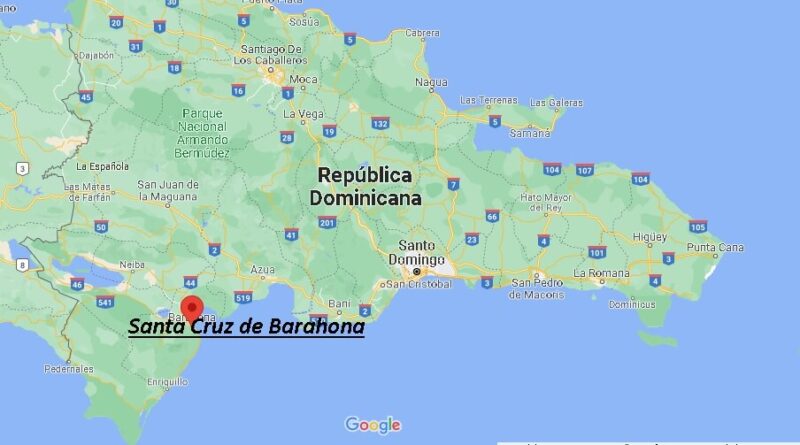¿Dónde está Santa Cruz de Barahona, Dominicana
