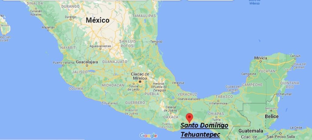 ¿Dónde está Santo Domingo Tehuantepec en Mexico