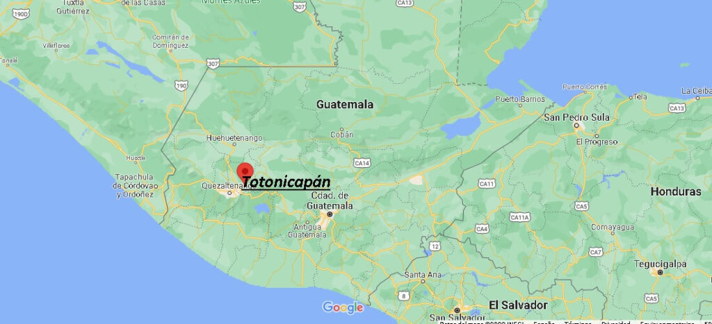 ¿Dónde está Totonicapán, Guatemala