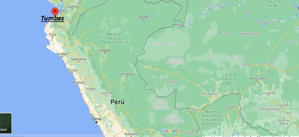 ¿Dónde está Tumbes en Peru
