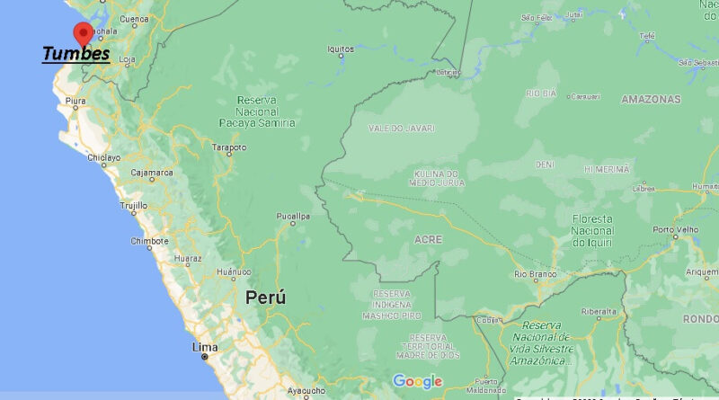 ¿Dónde está Tumbes en Peru