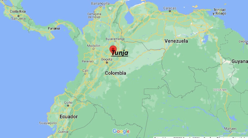 ¿Dónde está Tunja en Colombia