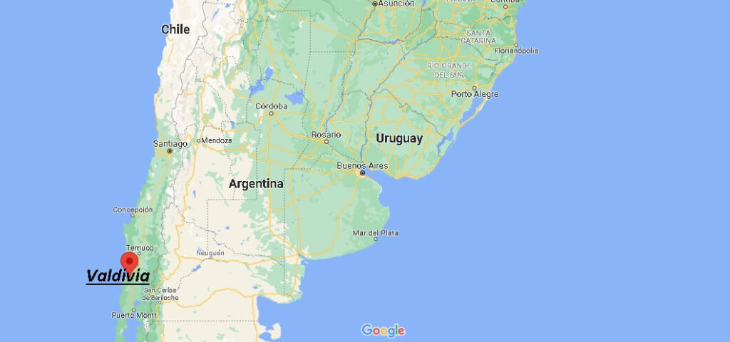 ¿Dónde está Valdivia en Chile