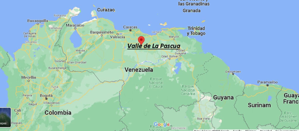 ¿Dónde está Valle de La Pascua en Venezuela