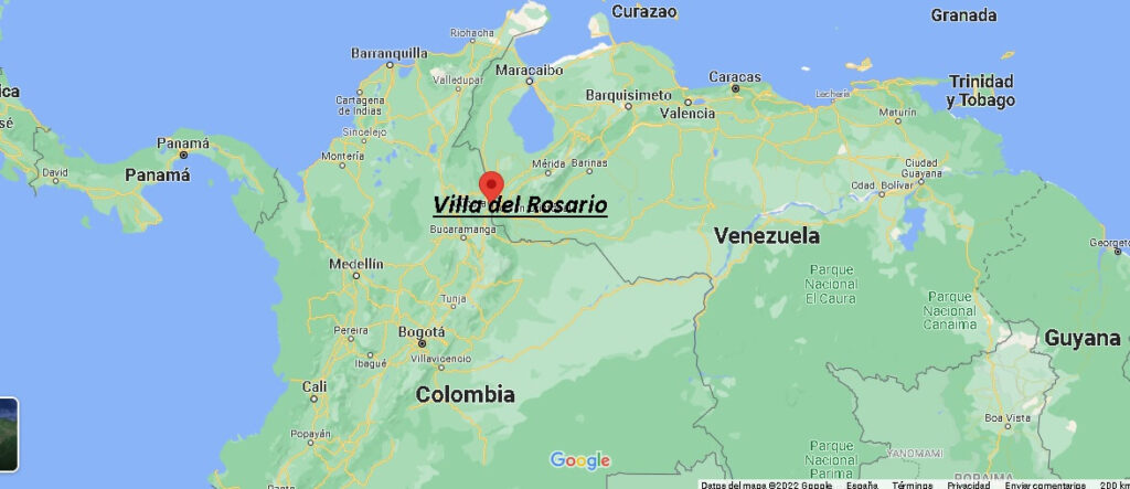 ¿Dónde está Villa del Rosario Colombia