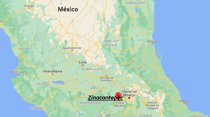 ¿Dónde está Zinacantepec Mexico