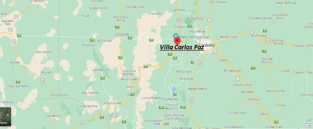 ¿Dónde está ubicada la ciudad de Villa Carlos Paz