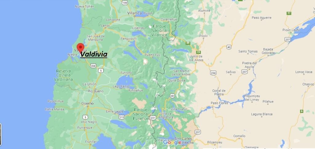¿Dónde queda Valdivia en qué zona