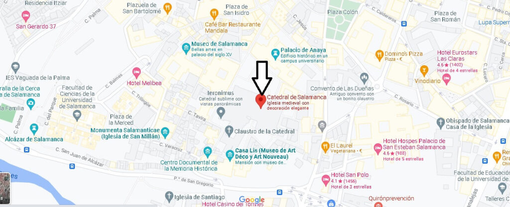 ¿Dónde se sitúa la catedral de Salamanca