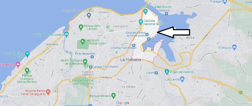 ¿Dónde se ubica la ciudad vieja de Habana