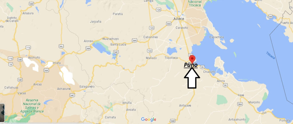 ¿Dónde se ubica puño en el mapa del Perú
