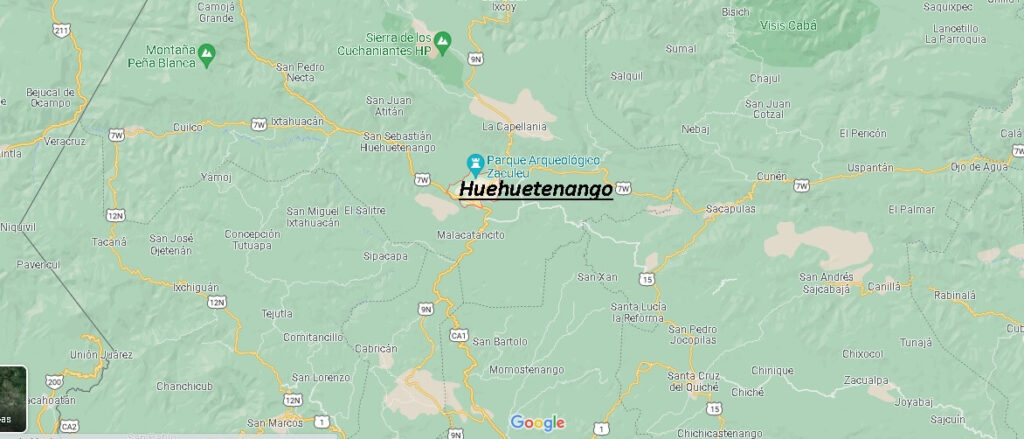 ¿Qué zona es Huehuetenango