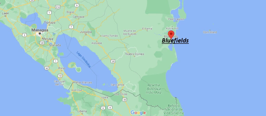 Dónde queda Bluefields Nicaragua