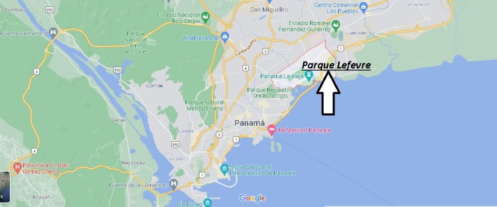 Dónde queda Parque Lefevre Panama