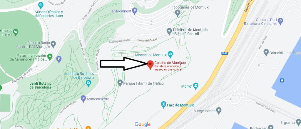 Donde queda el Castillo de Montjuic