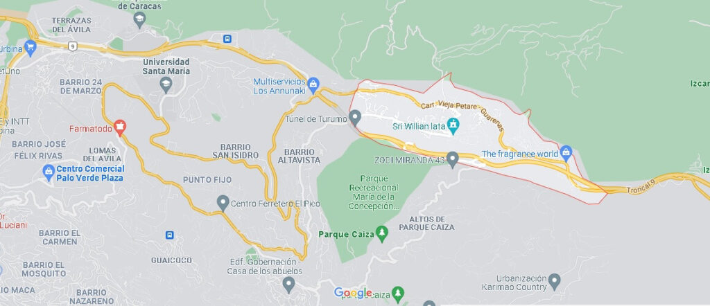 Mapa Caucaguita
