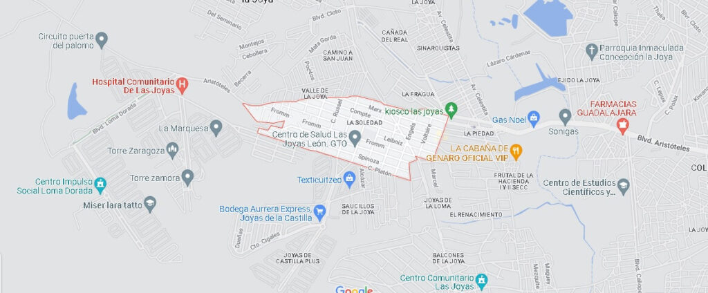 Mapa Centro Familiar la Soledad