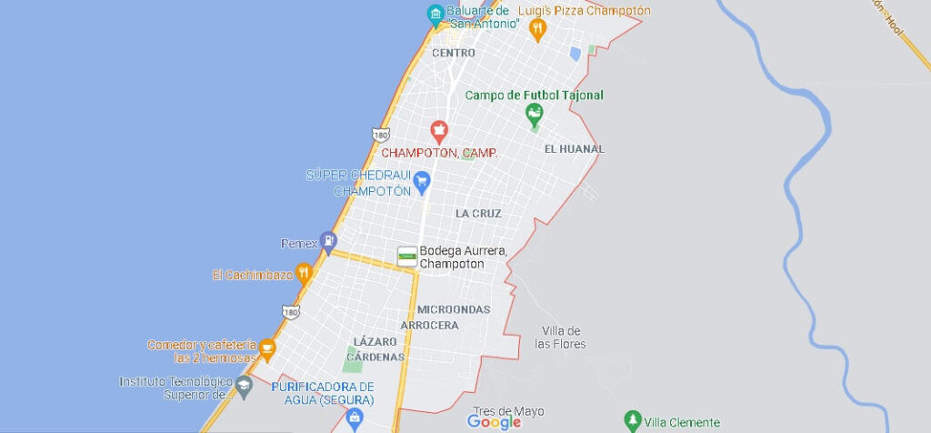 Mapa Champotón