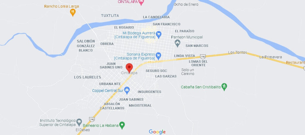 Mapa Cintalapa de Figueroa
