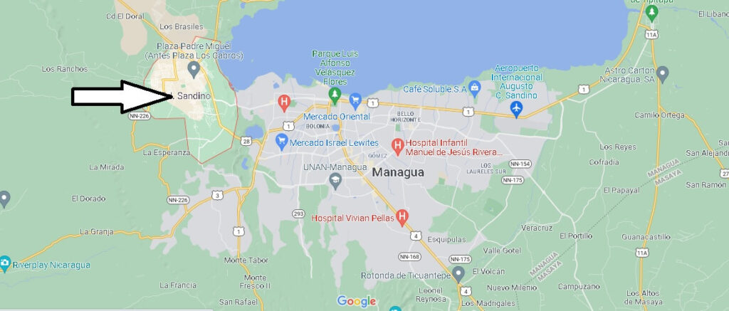 Mapa Ciudad Sandino