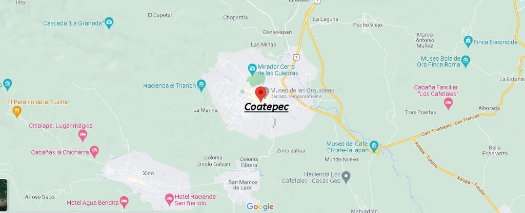 Mapa Coatepec