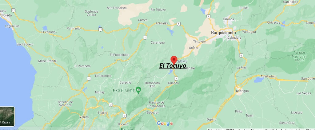 Mapa El Tocuyo
